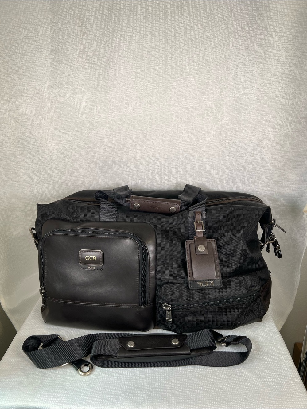 TUMI Alpha Bravo Grissom Travel Satchel Hickory